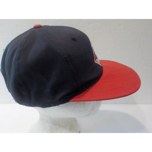 Vintage Cleveland Indians Red, White & Blue Snapback by Twins Ball Cap Hat OSFA - Picture 3 of 6